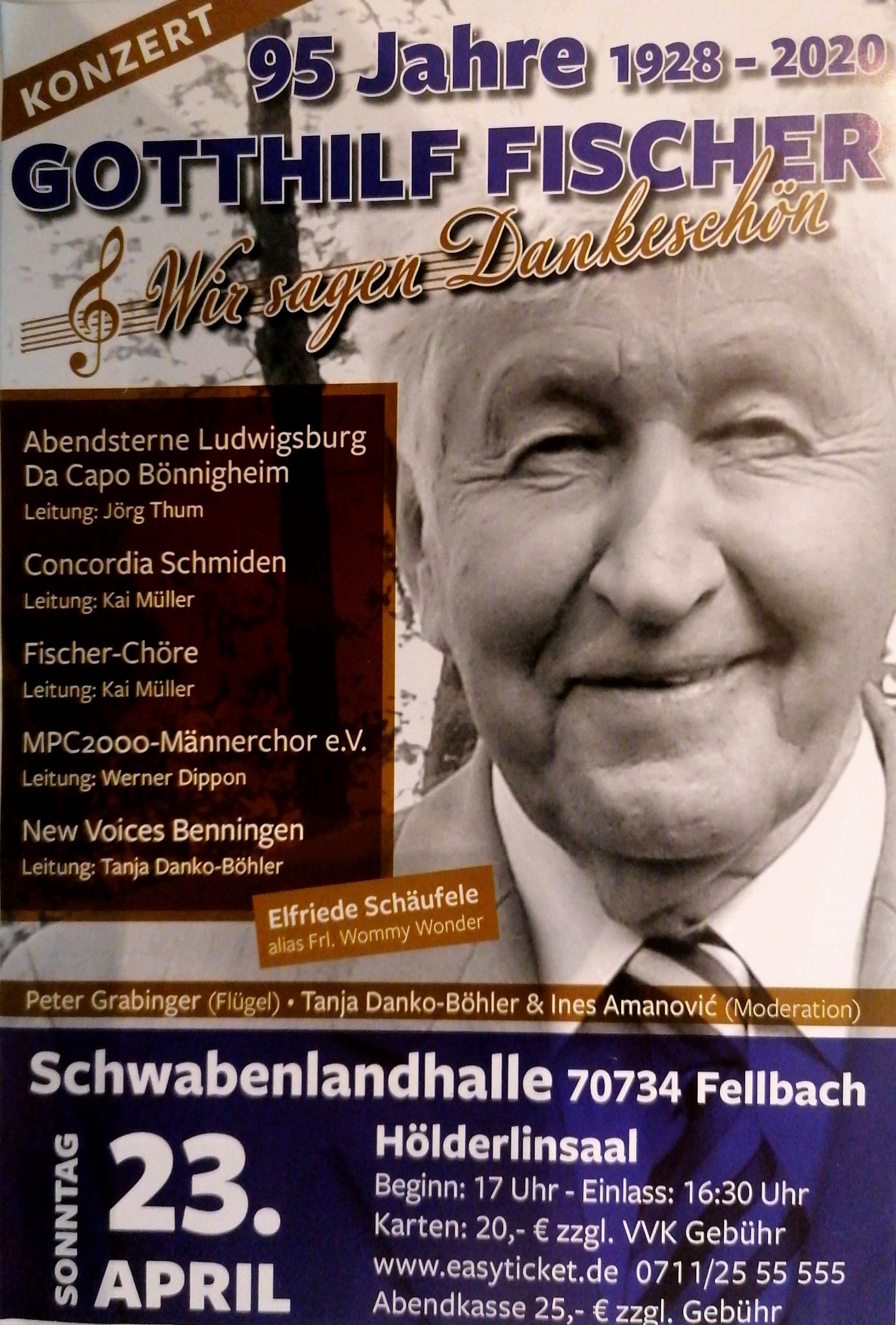 Flyer 95 Jahre Gotthilf Fischer